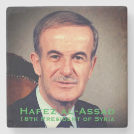 Hafez al-Assad, President van de Arabische Republi Stenen Onderzetter
