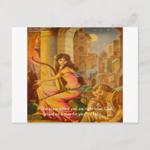 Hafiz "Gods Cirkel" Wijsheid Quote Briefkaart