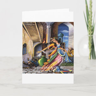 Hafiz (Sun & Earth) Love Quote Kaart