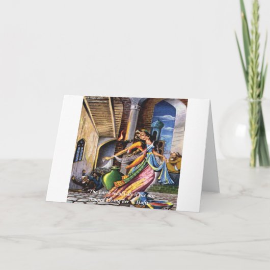 Hafiz (Sun & Earth) Love Quote Kaart (Voorkant)