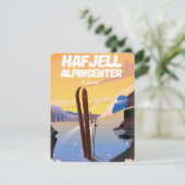 hafjell alpinsenter Noorwegen, prachtig ski-poster (Staand voorkant)