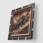 Haflinger Black Horse: keuze in houtkunststijl Vierkante Klok (Hoek)