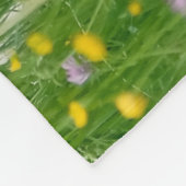 Haflinger Horse Cute Foal Resting Flowerbed, soft Fleece Deken (Hoek)