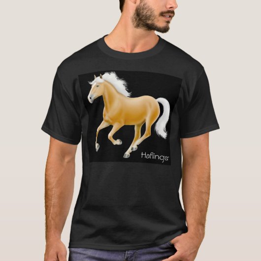 Haflinger Horse Dark T-Shirt (Voorkant)