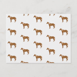 Haflinger Horse Equestrian Painting Animals Lovers Briefkaart