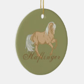 Haflinger Horse Keramisch Ornament (Rechts)