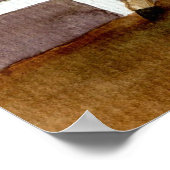 Haflinger Horse Portret Poster (Hoek)