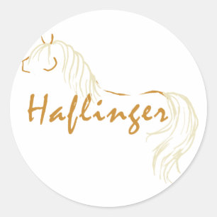 Haflinger Horse Ronde Sticker