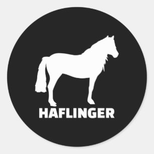 Haflinger Horse Ronde Sticker