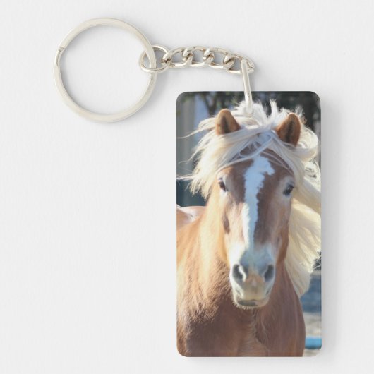 Haflinger Horse Sleutelhanger (Voorkant)