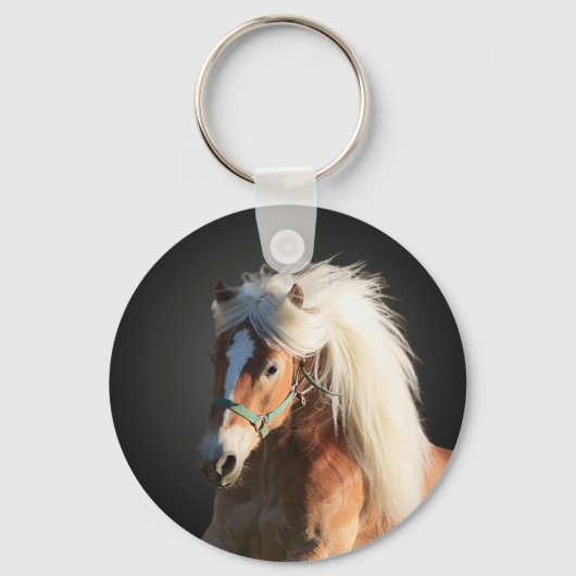 Haflinger Horse Sleutelhanger (Voorkant)