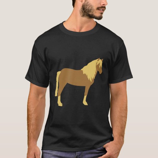 Haflinger Horse T-shirt (Voorkant)