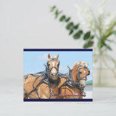 Haflinger Horses Briefkaart (Staand voorkant)