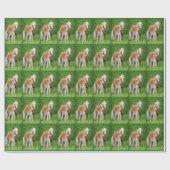 Haflinger Horses Cute Foal Kiss Mum Foto - Gift Cadeaupapier (Vlak)