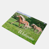 Haflinger Horses Cute Foals die funny Photo gebrui Deurmat (Schuin)