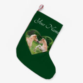 Haflinger Horses Cute Foals Friends Heart - Naam - Kleine Kerstsok (Voorkant (Hangend))
