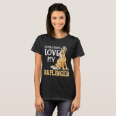 Haflinger Horses Girl I Freaking Love T-shirt (Voorkant volledig)