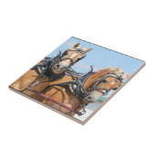 Haflinger Horses Tegeltje (Zijkant)