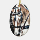 Haflinger Keramisch Ornament (Links)