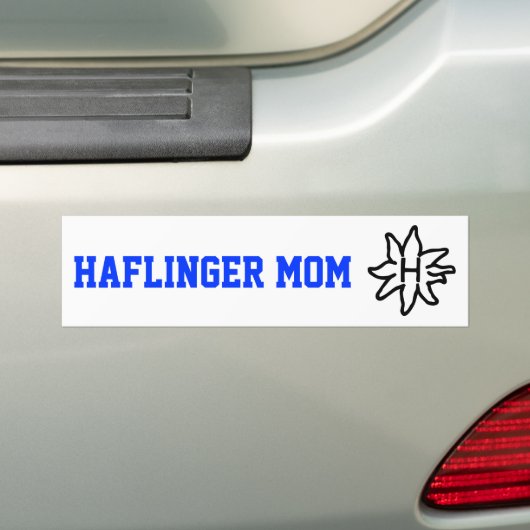 Haflinger Ma - Bumpersticker (Op auto)