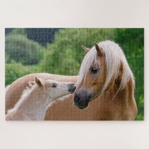 Haflinger-merg en foelie legpuzzel