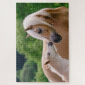 Haflinger-merg en foelie legpuzzel (Verticaal)