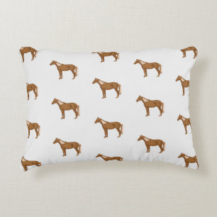 Haflinger Paard Equestrian Schilderij Dierenliefhe Accent Kussen