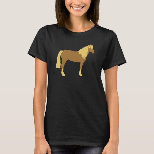 Haflinger paard t-shirt (Voorkant)