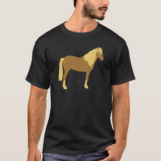 Haflinger paard t-shirt (Voorkant)
