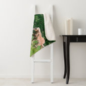 Haflinger-paarden met Cute Foals met Funny Photo / Sherpa Deken (In situ)