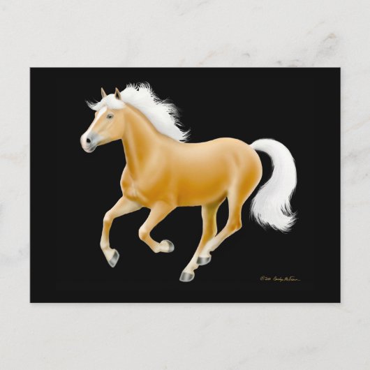 Haflinger Palomino Horse Briefkaart (Voorkant)