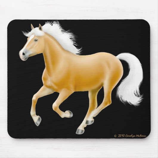 Haflinger Palomino Horse Mousepad Muismat (Voorkant)