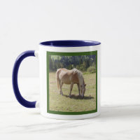 Haflinger Palomino Pony in zomerweide Foto