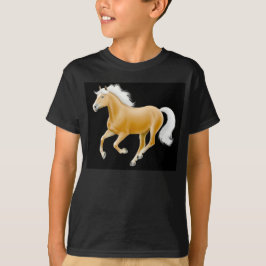 Haflinger Palomino Pony Kinder Donker T-shirt