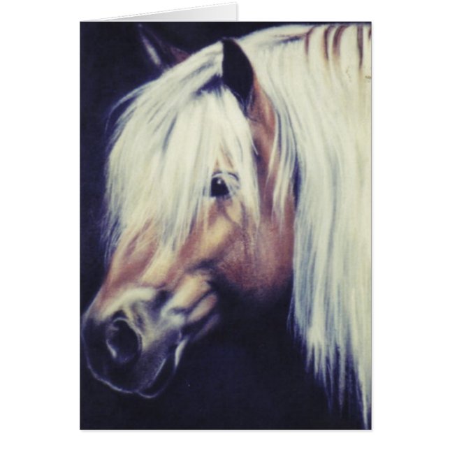 "Haflinger Pony"-paardenkaart (Voorkant)