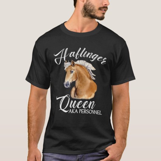 Haflinger Queen Aka Personnel  Haflinger Horse T-shirt (Voorkant)