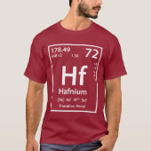 Hafnium Element (wit) T-Shirt (Voorkant)