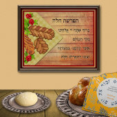 Hafrashat Challah - Hebreeuwse Prayer Poster
