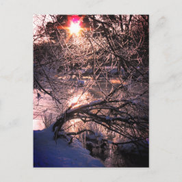 Hafren / Severn in Winter Briefkaart