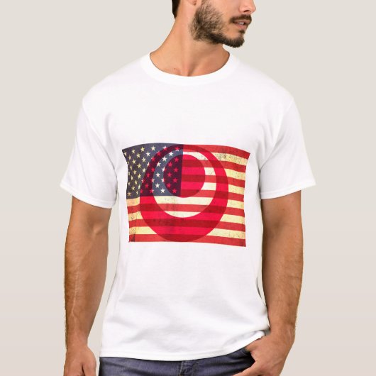 Hafu American/Okinawawan Mannen T-Shirt (Voorkant)