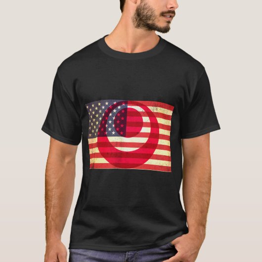Hafu American/Okinawawan Mannen T-Shirt (Voorkant)
