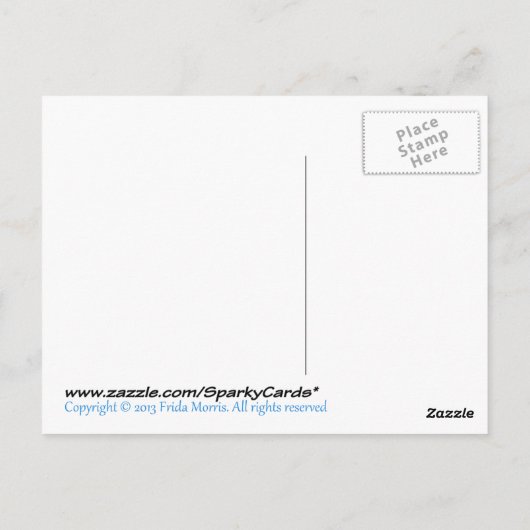 Hag Purim Sameach ח ר י ו Briefkaart (Achterkant)