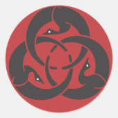 Hagakure Round Sticker (Voorkant)