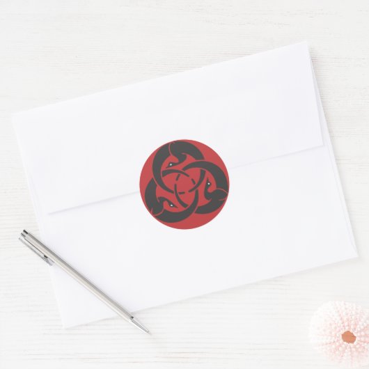 Hagakure Round Sticker (Envelop)