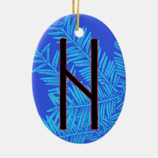 Hagalaz Rune Yule Ornament - Transformatie! (Achterkant)