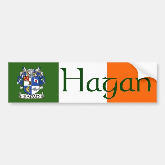 Hagan Coat of Arms Bumpersticker (Voorkant)