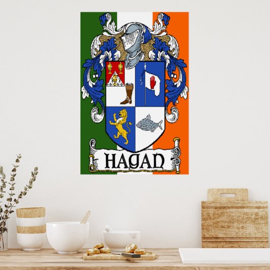 Hagan Coat of Arms Print (Keuken)