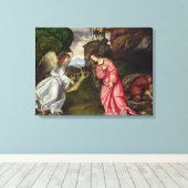 Hagar en de Angel Canvas Afdruk (Insitu (Houten vloer))