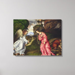 Hagar en de Angel Canvas Afdruk