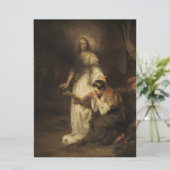 Hagar en de engel (door Carel Fabritius) Kaart (Staand voorkant)